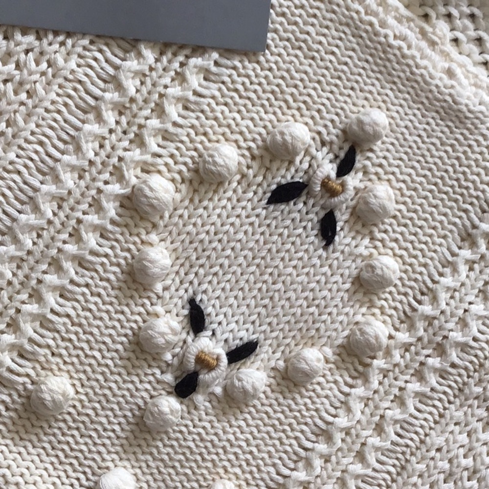 SHORT SLEEVED KNIT SWEATER - SMALL NWT - Picture 3 of 10